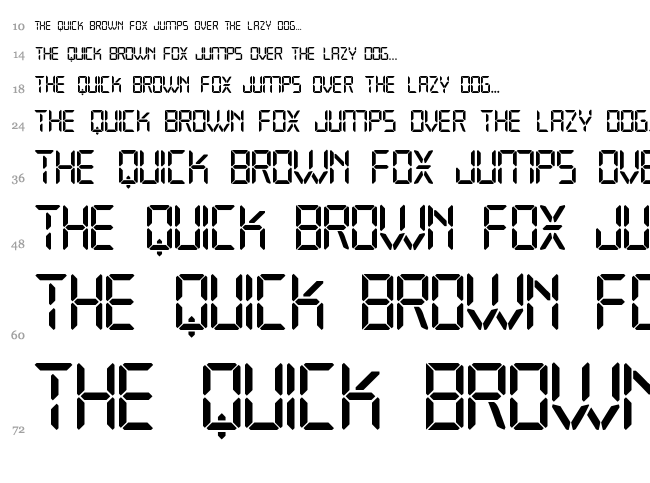 Open 24 Display ST font waterfall